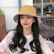 5色 無地の日よけ帽 韓国のファッション 女性 夏のオールマッチ アンチUV フィッシャーマンズハット