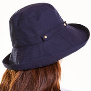 漁師帽春夏新作綿麻シンプル鉢帽ファッション百合外出大沿風防風日よけ帽子
