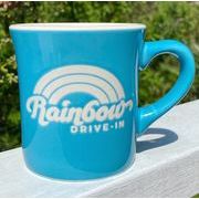 Rainbow DRIVE-IN オリジナルロゴ　マグカップ ブルー
