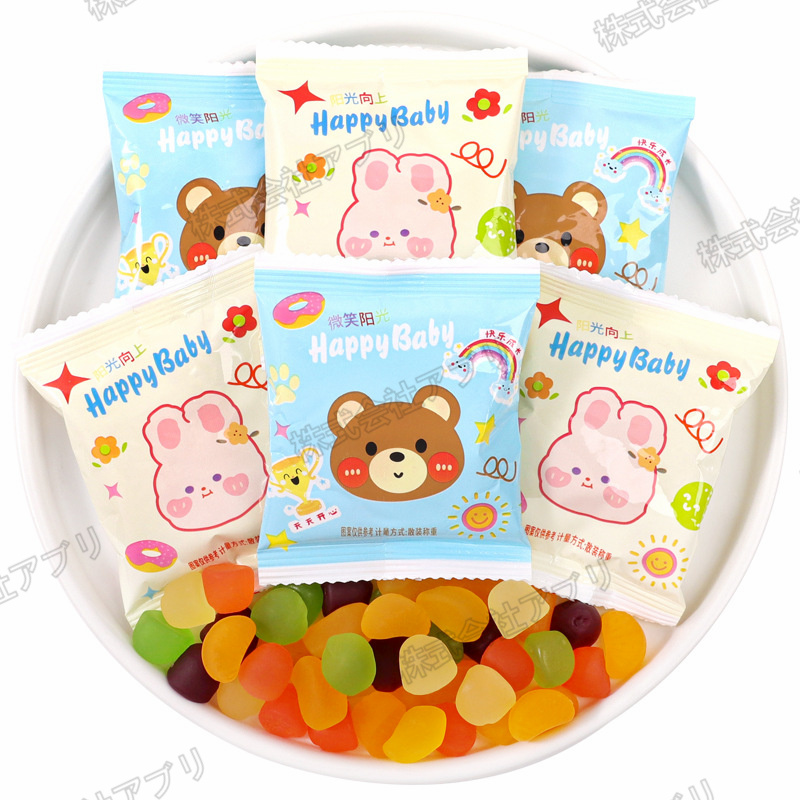 【送料無料】グミ　フルーツミックス味　ソフトキャンディ　大人気お菓子　INSで話題　韓国グミ