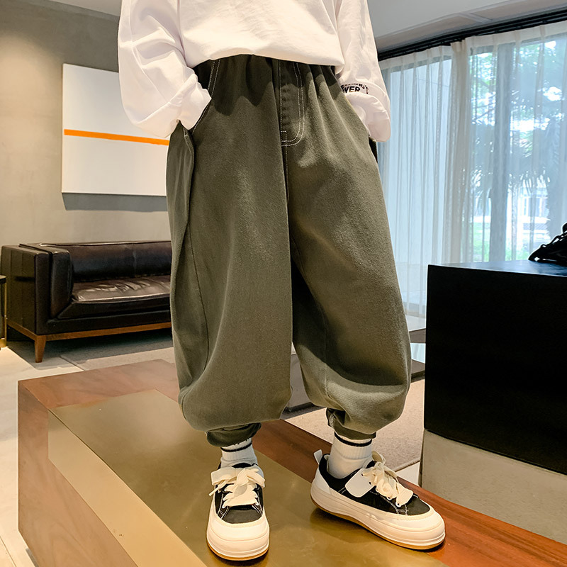 男の子 秋の新作スタイル 韓国ファッション パンツ ルーズ カジュアル パンツ ブルマ