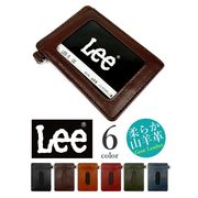 【全6色】LEE リー 柔らか　ゴートレザーパスケース カードケース 定期入れ 山羊革 本革 リアルレザー