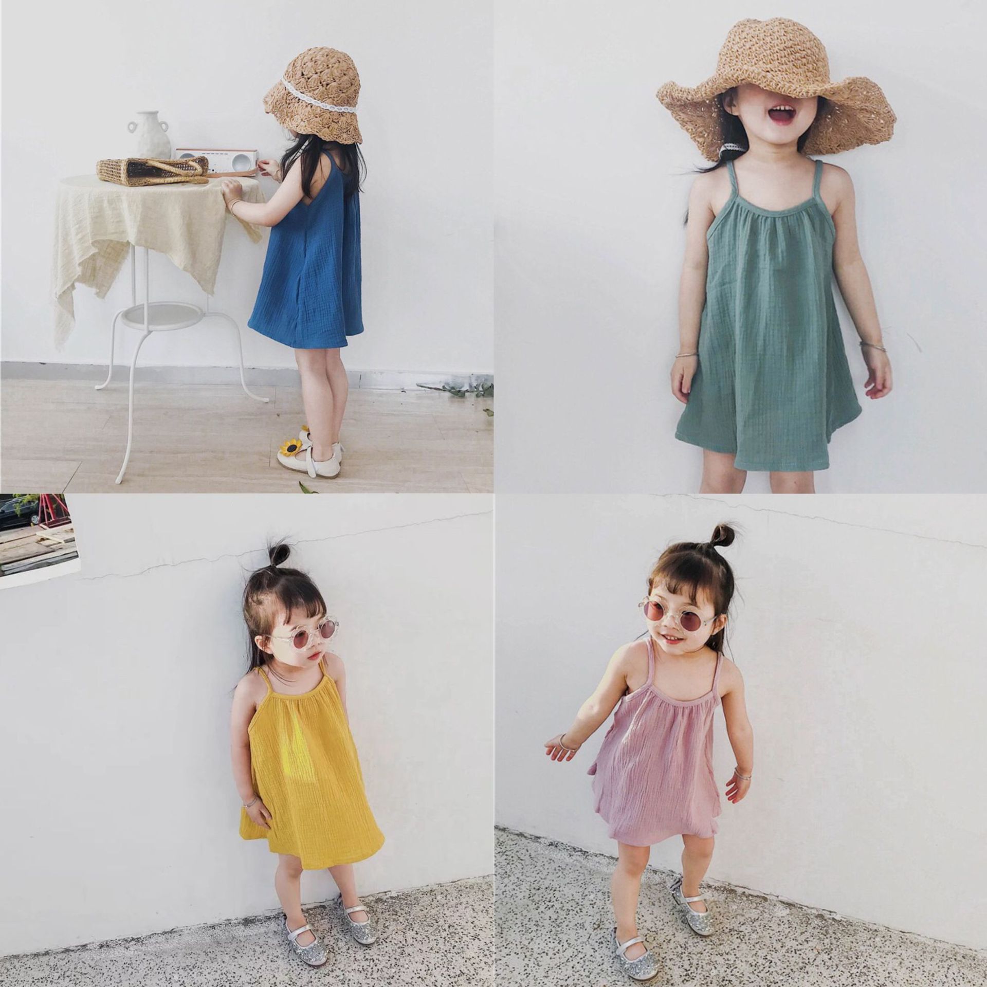 夏の子供服、女の子、プリンセスドレス、ガールズドレス
