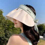 帽子 レディース UVカット 紫外線カット 日焼け防止 日よけ帽子 つば広帽子 サンバイザー 調整可能
