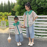 2024新作 韓国子供服  親子  女の子  トップス+スカート 2点セット 分けて販売   80-140cm