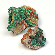 マラカイト(孔雀石) モロッコ産 Malachite 2個 鉱物原石【FOREST 天然石 パワーストーン】