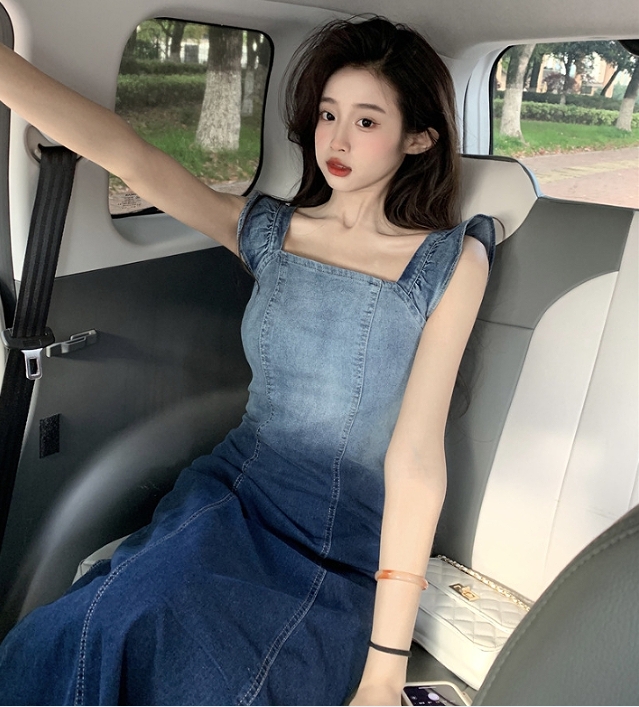 今年流行♥とても可愛いデニムワンピース★(24_441) AMERICAN HOLIC｜【WEB限定・小柄女性向け】デニムワンピース
