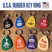 【人気のUSAラバー素材】【映え】U.S.A Rubber Key Ring　サドルキーリング