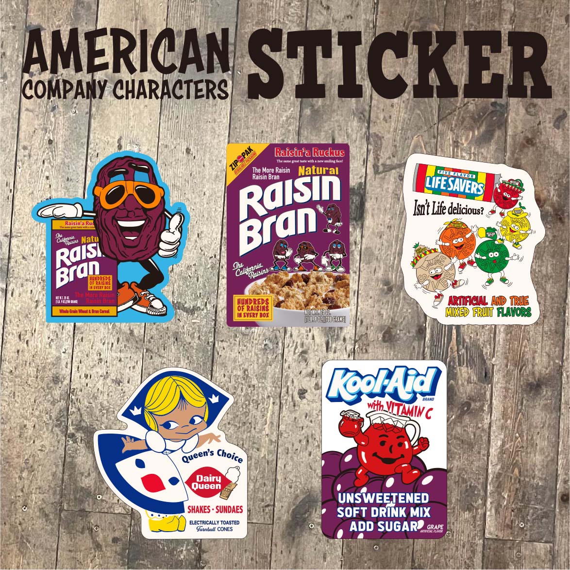 【企業系】 American Sticker アメリカン ステッカー Raisins DAIRY 他