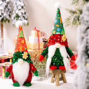 クリスマスデコレーション用品、ルドルフドール、ミゼット フェイスレス ドール、人形飾り、オーナメント
