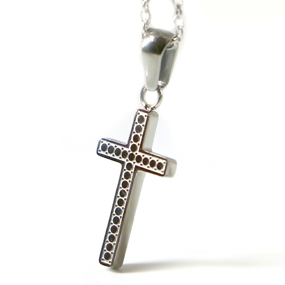 ステンレス ネックレス クロス 十字架 シルバーレディース メンズ アクセサリー