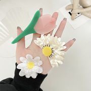 デイジー チューリップ バンスクリップ 春夏の新作 花 ヘアクリップ レディースヘアアクセサリー