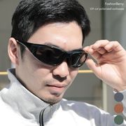 【日本倉庫即納】メンズ 偏光レンズ キャッツアイサングラス 軽量フレーム WEB限定アイテム