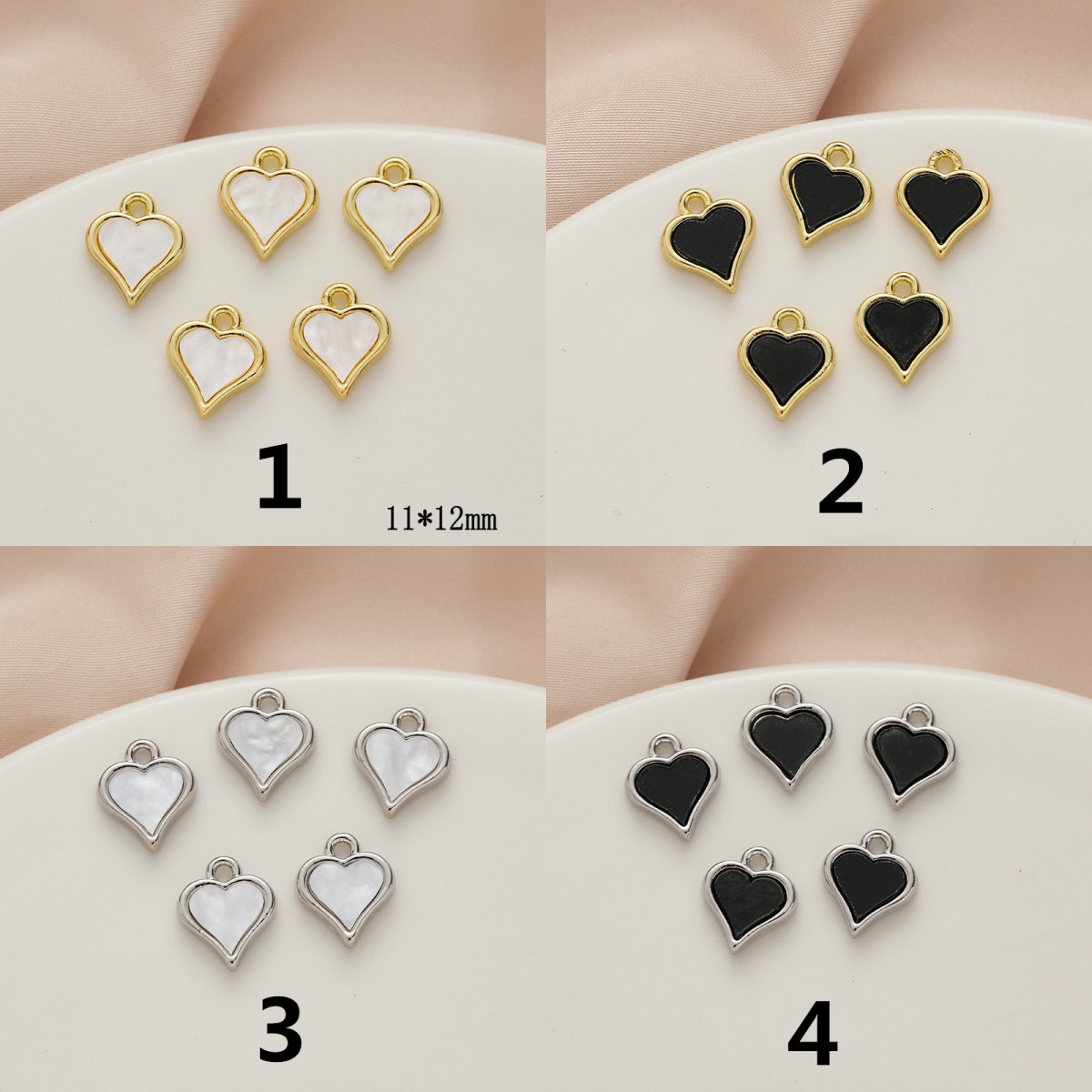 クローバー チャーム 天使 ハンドメイド ハート アクセサリー