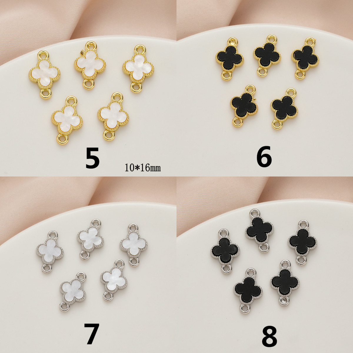 クローバー チャーム 天使 ハンドメイド ハート アクセサリー