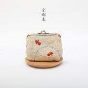 日本のラミーレトロ金魚の刺&#32353;日本の小銭入れ、キーバッグ、手作りの鉄のクリップバッグ、財布