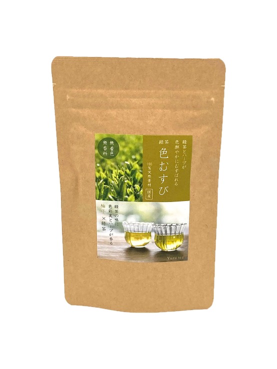 国産緑茶 ティーパック 色むすび  お土産 日本 柚子 ティーバッグ8個入り AR0211169