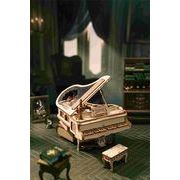 ROKR　木らくシリーズ　木製オルゴール　マジックピアノ