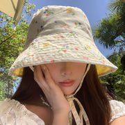 バケットハット　花柄　帽子　デザイン　韓国ファッション　紫外線対策　春夏　レディース