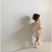 2023夏新作 韓国風子供服 ベビー服 キッズ 女の子 可愛い 半袖 ロンパース 66-90cm