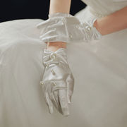 結婚式 花嫁 卸売り手袋 ブライダルグローブ ブライダルドレス手袋 ショート手袋 日焼け止め手袋
