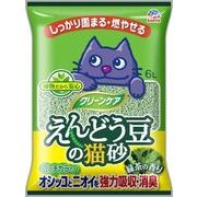 クリーンケア　えんどう豆の猫砂　緑茶の香り　６Ｌ