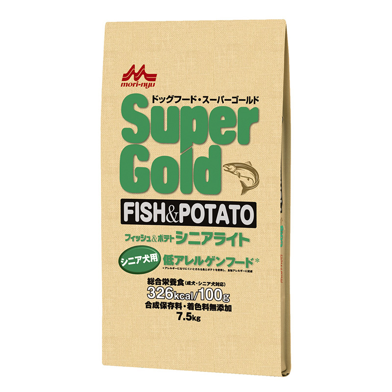 ［森乳サンワールド］Supergold フィッシュ＆ポテト シニアライト 7.5kg