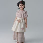 子供服　90~140cm　キッズＴシャツ ロングパン　セットアップ　韓国キッズ服