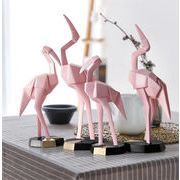 当店のおすすめ 工芸品 動物の置物 トレンド テーブルの置物 フラミンゴの置物 装飾品 デザインセンス