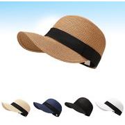 日よけ帽子 麦わら帽子 レディース 紫外線対策 UVカット アドベンチャーハット サンバイザー