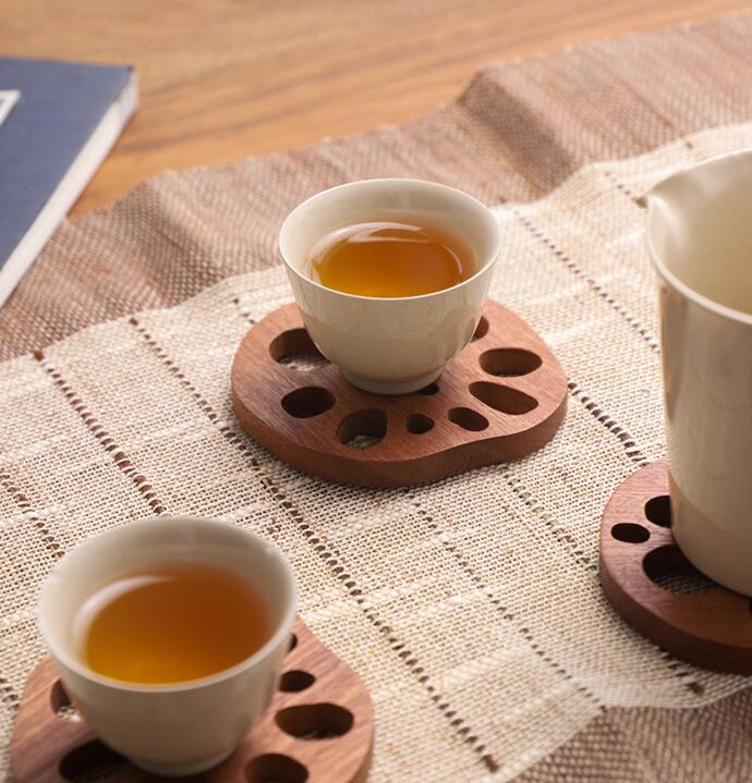 茶托木製 　防水 滑り止め　断熱マット 茶パッド コップ敷き お茶 　おしゃれ