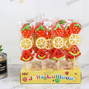 【24本入】果物型グミ串　イチゴ　オレンジ　スイカ　可愛い　ソフトキャンディ　咀嚼音　ASMR　SNS