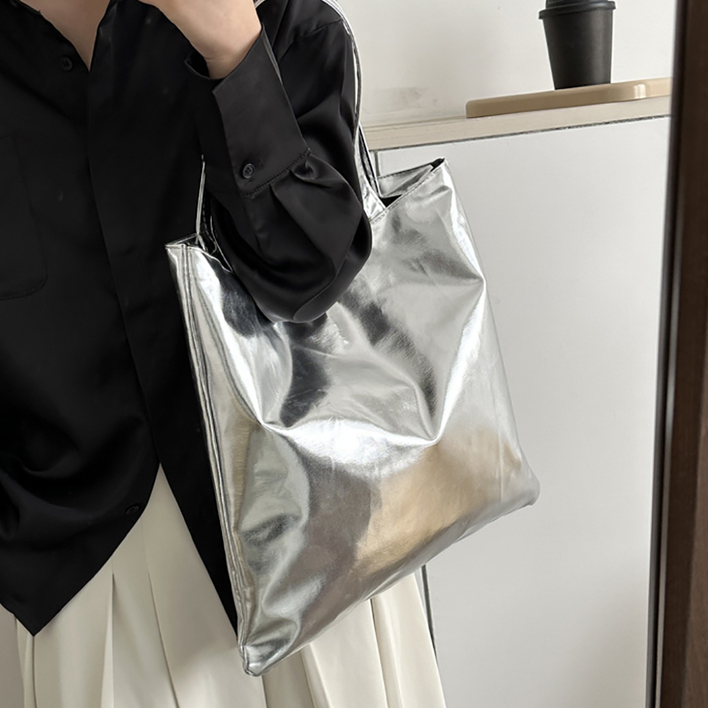トートバッグ ショルダーバッグ シャイニーバッグ メタリック