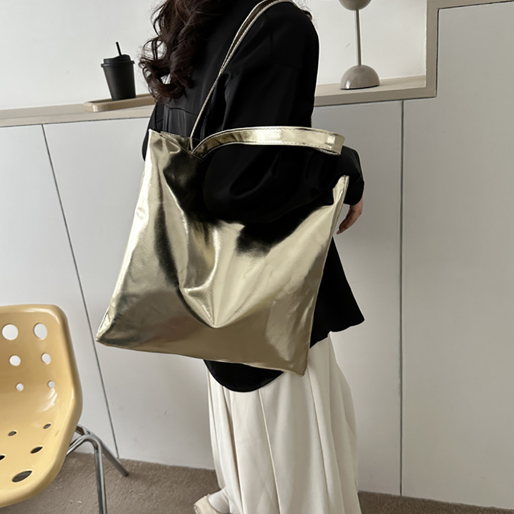 トートバッグ ショルダーバッグ シャイニーバッグ メタリック