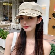 キャスケット　帽子　UVカット　春夏　レディース　韓国ファッション　オシャレ　リボン