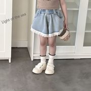 2024夏新作  ベビー服 韓国風子供服  女の子  ショートズボン 90cm-150cm