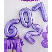 ★大人気★誕生日お祝い用品★装飾　デコレーション・風船★紫色数字