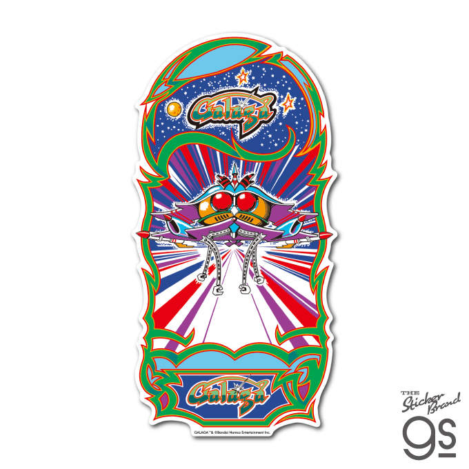 ナムコレジェンダリーシリーズ ステッカー ギャラガ/ビッグサイズ クラシック ゲーム グッズ BNE034