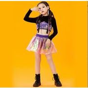 応援団 ダンススーツ  子供ジャズダンス ドラム演出衣装 ヒップホップスーツ パフォーマンスウェア モデル