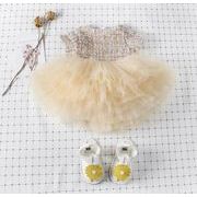 夏　女の子　ワンピース　子供服　ワンピース　おしゃれ　可愛い　普段着　姫様　チュール