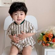 【2024夏新作】韓国風子供服 ベビー服 キッズ 男女兼用 おしゃれ 半袖 ロンパース
