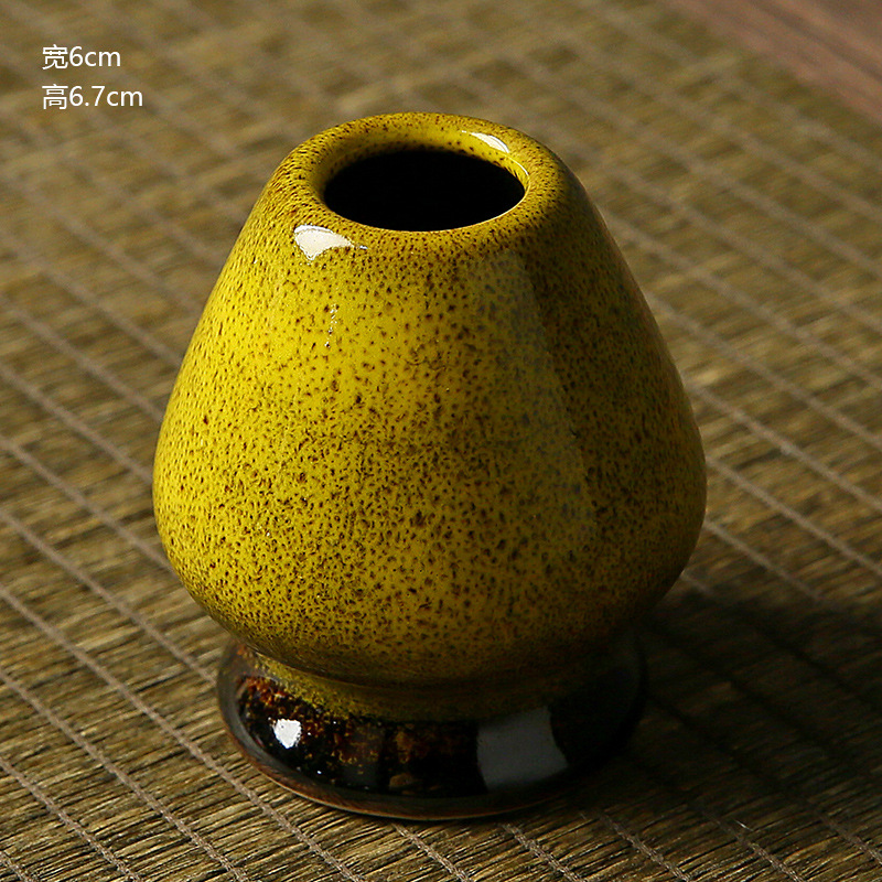 2024新作 雑貨 茶道の具 粗陶品の茶筌、茶筅立て・くせ直し 撮影