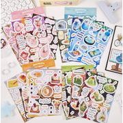 文房具★手帳素材★手帳飾り★手帳シール★可愛いシール★貼紙★DIYシール★封口貼★4張入