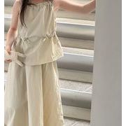 【2点セット】 韓国風子供服 2024夏新作 韓国版 ベビー服 じゅんしょく 上着+スカート  90-150