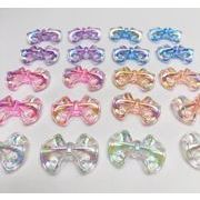デコパーツ DIY素材 貼り付けパーツ装飾 デコ素材  手芸材料 アクセサリー プラスチック/リボン