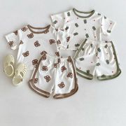 ★Baby★　ベビー服　66~100cm　ベビーTシャツ＋パンツ　ルームウェア　韓国キッズ服
