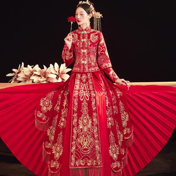 中国　結婚　衣装　国潮婚纱　ウェディングフォト　コスプレ 在这国潮当道的时代，没有拍一套国潮婚纱照怎么可以呢