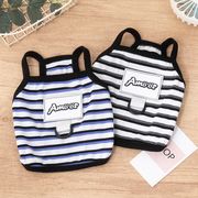 ペット用品 ペット服 ベスト ストライプ ボーダー ノースリーブ 猫服 犬服
