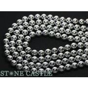 【丸ビーズ】ヘマタイト(シルバーメッキ) 10mm