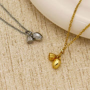 ネックレス 蓮の花ステンレス チェーン アクセサリー  サージカルステンレス ネックレス  韓国 2024新作